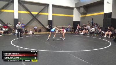 100 lbs Round 4 (16 Team) - Katie Biscoglia, Female Elite Wrestling vs Sophia Turpitt, Nebraska Wrestling Academy