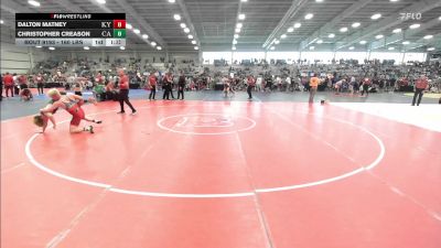 160 lbs Quarterfinal - Dalton Matney, KY vs Christopher Creason, CA