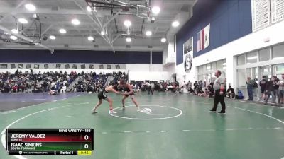 138 lbs Cons. Round 1 - Jeremy Valdez, Servite vs Isaac Simkins, South Torrance