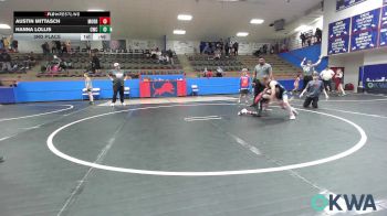 76-80 lbs 3rd Place - Austin Mittasch, Morrison Takedown Club vs Hanna Lollis, Cowboy Wrestling Club