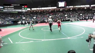 114 lbs Champ. Round 2 - Teo Triscaro, BOM2 vs Callen Owen, COV3