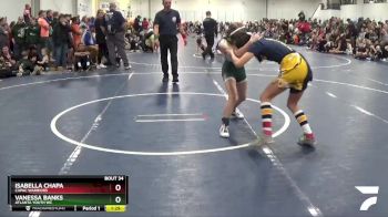 92 lbs Champ. Round 1 - Isabella Chapa, Capac Warriors vs Vanessa Banks, Atlanta Youth WC