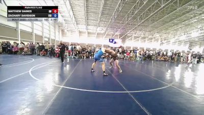 171-179 lbs Round 2 - Matthew Daines, BYU Wrestling vs Zachary Davidson, Farmington