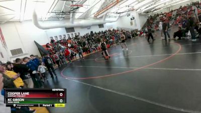 132 lbs Semifinal - Kc Gibson, Wind River vs Cooper Lane, Huntley Project