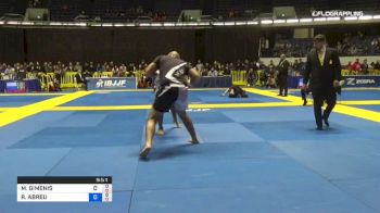 MAX GIMENIS vs ROBERTO ABREU 2018 World IBJJF Jiu-Jitsu No-Gi Championship
