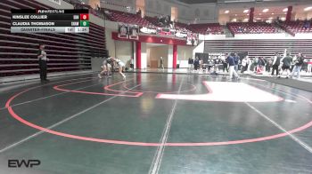 155 lbs Quarterfinal - Kinslee Collier, Edmond North Girls vs Claudia Thomason, Shawnee High School Girls