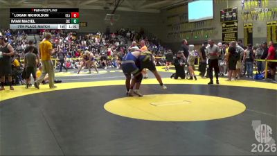 205 lbs 7th Place Match - Logan Nicholson, Clark vs Ivian Maciel, Exeter