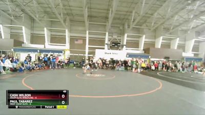 49 lbs Quarters & Wb (16 Team) - Cash Wilson, Salem Elite Wrestling vs Paul Tabarez, West Coast Elite