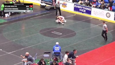 89 lbs Round Of 64 - Ryland Beattie, McGuffey vs Braxton Wensel, Union