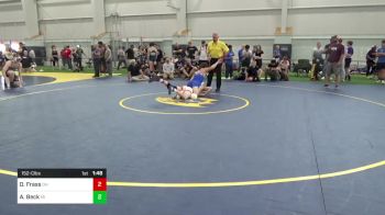152-C lbs Round Of 16 - Dylan Frass, OH vs Aiden Beck, MI