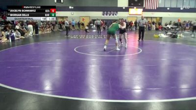 155 lbs Quarterfinal - Morgan Bills, Dubuque Hempstead vs Jocelyn Schwartz, Cedar Falls