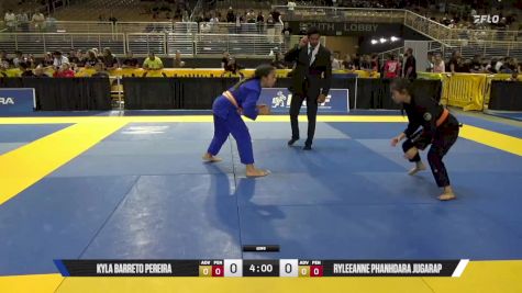 Kyla Barreto Pereira vs Ryleeanne Phanhdara Jugarap 2025 Pan Kids Jiu-Jitsu IBJJF Championship