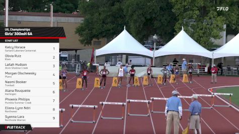 High School Girls' 300m Hurdles 6A, Finals 1