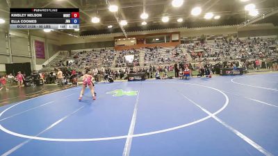 95 lbs Quarters - Kinsley Nelson, Montana vs Ella Coomes, Jackrabbit Wrestling Academy