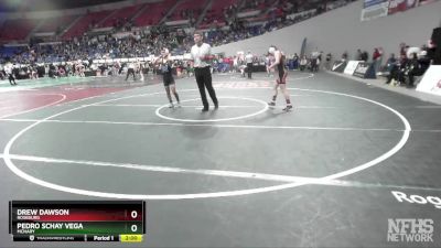 6A-106 lbs Quarterfinal - Drew Dawson, Roseburg vs Pedro Schay Vega, McNary