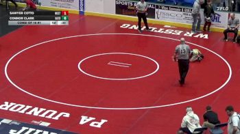 89 lbs Consi Of 16 #1 - Sawyer Cotto, West Perry vs Connor Clark, Hatboro Horsham