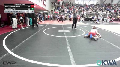 64 lbs Round Of 16 - Killian Harbaugh, HURRICANE WRESTLING ACADEMY vs Kyler Naifeh, Raw Wrestling Club