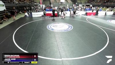 86 lbs Semifinal - Simon Bachman, Legacy Wrestling Center vs Jakob Hand, California