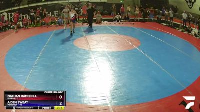 106 lbs Champ Round 1 (16 Team) - Nathan Ramsdell, Idaho 1 vs Aiden Sweat, Montana 1