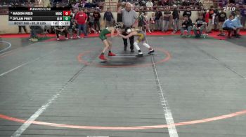 80_B lbs Round Of 16 - Mason Reis, Muncy vs Dylan Frey, Albert Gallatin