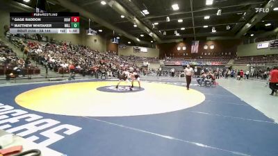 2A 144 lbs Quarterfinal - Gage Raddon, Beaver vs Matthew Whitaker, Millard