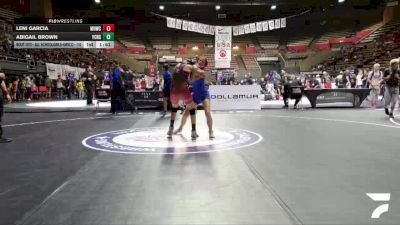 Quarters - Leni Garcia, Mad Dawg Wrestling Club vs Abigail Brown, Yuba City High School Wrestling