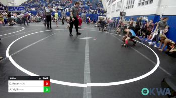 83 lbs Semifinal - Creed Rolan, Mcalester Youth Wrestling vs Abel Vigil, Division Bell Wrestling