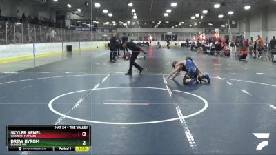 100 lbs Cons. Round 3 - Drew Byrom, Dundee WC vs Skyler Kenel, Western Matcats