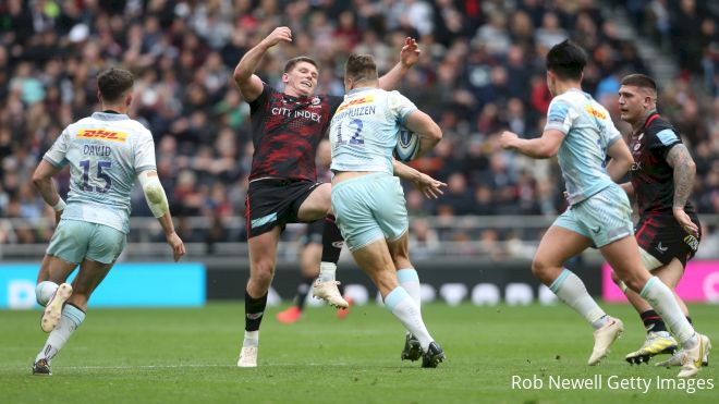 Owen Farrell On Receiving End Of Ugly Illegal Hit Against Harlequins