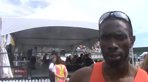 Julius Mutekenga all smiles after 800 2012 Donovan Bailey Invitational