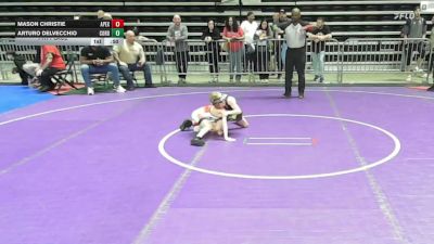 55 lbs 7th Place - Mason Christie, Apex vs Arturo DelVecchio, Cordoba Trained