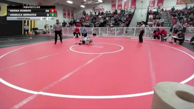 100 lbs Semifinal - Angelica Serratos, Santa Ana vs Sienna Romero, Corona