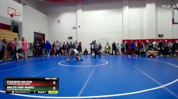 126 lbs Champ. Round 3 - Bricen Kirk-Banks, McCutcheon High School vs D`shaeon Wilson, Lawrence Central Bears