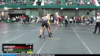 174 lbs Cons. Semi - Tate Geiser, Cleveland State vs Lance Schyck, Central Michigan