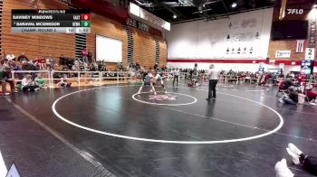 115 lbs Champ. Round 2 - Daviney Windows, Cheyenne East vs Saraval McGregor, Kelly Walsh