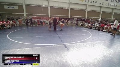 132 lbs Quarters & 1st Wb (16 Team) - Dawson Youngblut, Iowa vs Jaden Montez, Texas Red