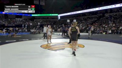 115 lbs Quarterfinal - Kaiya Maggini, Del Oro (SJ) vs Isabel Navarro, Shadow Hills (SS)