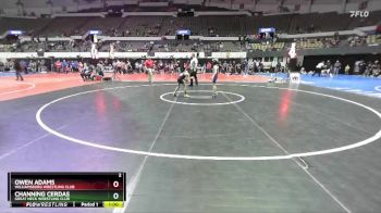 Rookie K-2 64 3rd Place Match - Channing Cerdas, Great Neck Wrestling Club vs Owen Adams, Williamsburg Wrestling Club