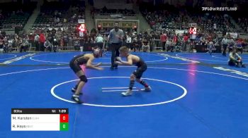 80 lbs Prelims - Mason Karsten, Elkhorn WC vs Rebel Hays, Bentonville Youth Wrestling