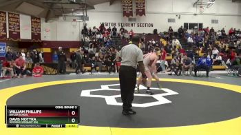 106 lbs Cons. Round 2 - William Phillips, Baylor School vs Davis Motyka, Wyoming Seminary (PA)