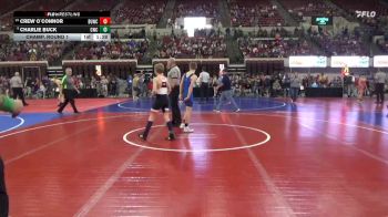 95 lbs Champ. Round 1 - Crew O`Connor, Butte Wrestling Club vs Charlie Buck, Chinook Wrestling Club
