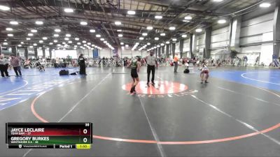 92 lbs Rd# 8- 12:30pm Saturday Final Pool - Gregory Burkes, Westshore D.S vs Jayce Leclaire, Team BAM