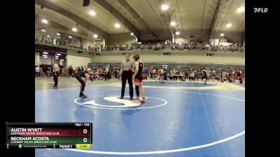 115 lbs Cons. Round 2 - Austin Wyatt, Southern Boone Wrestling Club vs Beckham Acosta, Lathrop Youth Wrestling Club