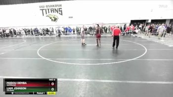 285 lbs Champ. Round 1 - Liam Johnson, Valders vs Modou Demba, Waterloo