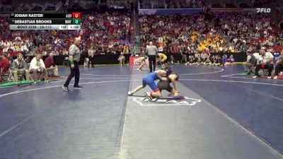 2A-113 lbs Cons. Round 2 - Josiah Kaster, Albia vs Sebastian Brooks, Winterset
