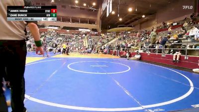 80 lbs Cons. Semi - James Higgs, Dover Youth Wrestling Club vs Zane Bunch, Harrison Youth Wrestling