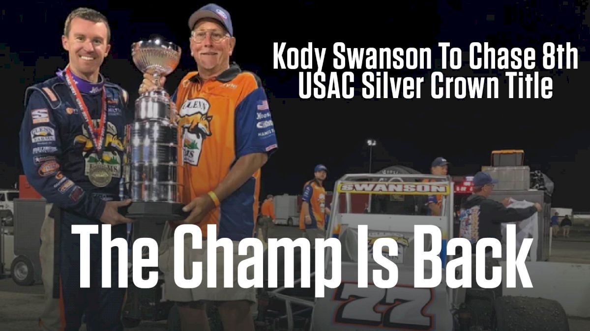 Kody Swanson To Chase Eighth USAC Silver Crown Championship