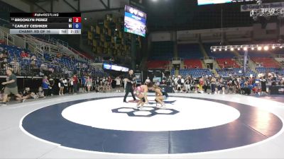 130 lbs Champ. Rd Of 16 - Brooklyn Perez, AZ vs Carley Ceshker, WI