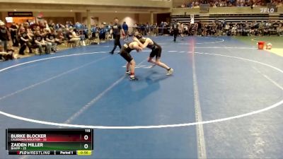 115 lbs Semis (4 Team) - Zaiden Miller, BHVPP vs Burke Blocker, Caledonia/Houston