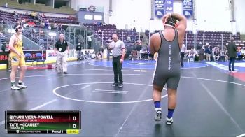 285 lbs Semifinal - Qymani Viera-Powell, Union-Endicott Sr HS vs Tate McCauley, Tioga Sr HS